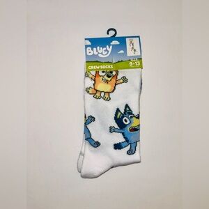 Bluey Character Crew Socks 9-13 NWT
